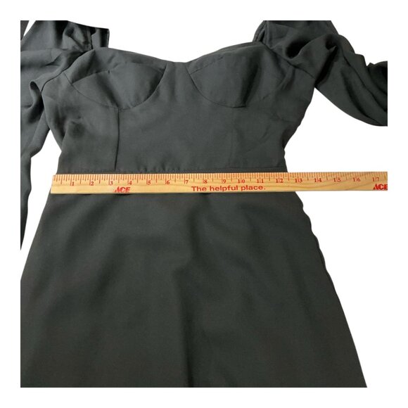 Steve Madden Women's Nicole Smocked-Back Bustier Mini Black Dress Size Small - Picture 7 of 10